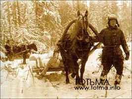 Вывозка леса к сплаву