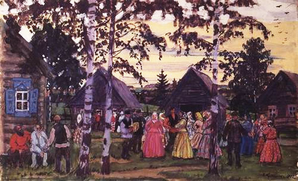 Б.М. Кустодиев. Хоровод